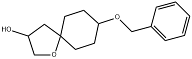 8-(苄氧基)-1-氧杂螺[4.5]癸烷-3-醇 结构式