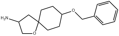 8-(苄氧基)-1-氧杂螺[4.5]癸烷-3-胺 结构式