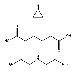 己二酸与N-(2-氨乙基)-1,2-乙二胺和氮丙啶的聚合物 结构式