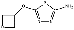 5-(氧杂环丁烷-3-基氧基)-1,3,4-噻二唑-2-胺 结构式