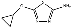 5-环丙氧基-1,3,4-噻二唑-2-胺 结构式