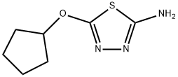 5-(环戊氧基)-1,3,4-噻二唑-2-胺 结构式