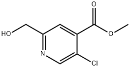 5-氯-2-(羟甲基)异烟酸甲酯 结构式