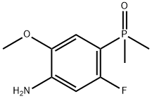 (4-氨基-2-氟-5-甲氧基苯基)二甲基氧化膦 结构式