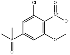 (3-氯-5-甲氧基-4-硝基苯基)二甲基氧化膦 结构式