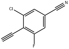 3-氯-4-乙炔基-5-氟苯腈 结构式