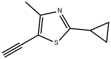 2-环丙基-5-乙炔基-4-甲基噻唑 结构式