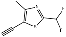 2-(二氟甲基)-5-乙炔基-4-甲基噻唑 结构式