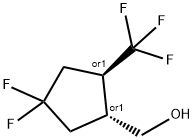 REL-(1R,2R)-4,4-二氟-2-(三氟甲基)环戊二醇 结构式