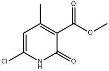 6-氯-4-甲基-2-氧代-1,2-二氢吡啶-3-羧酸甲酯 结构式