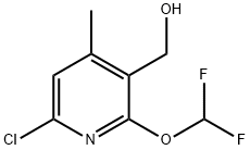 (6-氯-2-(二氟甲氧基)-4-甲基吡啶-3-基)甲醇 结构式