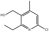 (6-氯-2-乙基-4-甲基吡啶-3-基)甲醇 结构式