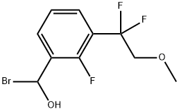 溴(3-(1,1-二氟-2-甲氧基乙基)-2-氟苯基)甲醇 结构式