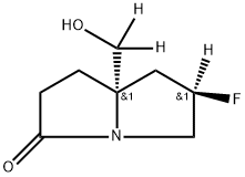 (6R,7AS)-6-氟-7A-(羟甲基)六氢-3H-吡咯嗪-3-酮-D3 结构式