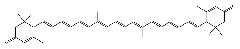 e,e-Carotene-3,3'-dione 结构式