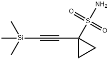 1-((三甲硅基)乙炔基)环丙烷-1-磺酰胺 结构式