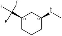 rel-(1R,3S)-N-Methyl-3-(trifluoromethyl)cyclohexanamine 结构式