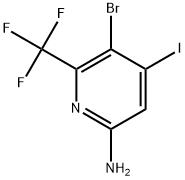 5-溴-4-碘-6-(三氟甲基)吡啶-2-胺 结构式