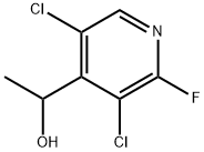 1-(3,5-二氯-2-氟吡啶-4-基)乙-1-醇 结构式