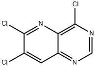 4,6,7-三氯吡啶并[3,2-D]嘧啶 结构式