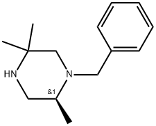 (S)-1-苄基-2,5,5-三甲基哌嗪 结构式