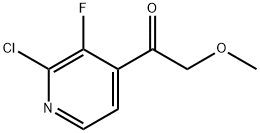 1-(2-氯-3-氟吡啶-4-基)-2-甲氧基乙-1-酮 结构式