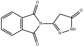 2-(5-氧代-4,5-二氢1H-吡唑-3-基)异吲哚啉-1,3-二酮 结构式