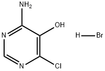 4-氨基-6-氯嘧啶-5-醇(氢溴酸盐) 结构式