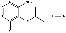 6-氯-5-异丙氧基嘧啶-4-胺氢溴酸盐 结构式