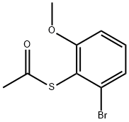 S-(2-溴-6-甲氧基苯基)乙硫醇盐 结构式