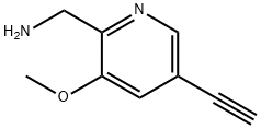(5-乙炔基-3-甲氧基吡啶-2-基)甲胺 结构式