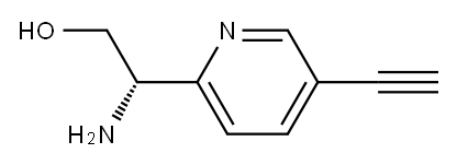 (S)-2-氨基-2-(5-乙炔基吡啶-2-基)乙-1-醇 结构式