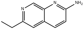 6-乙基-1,7-萘啶-2-胺 结构式