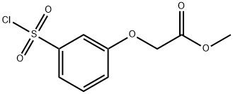 2-(3-(氯磺酰基)苯氧基)乙酸甲酯 结构式