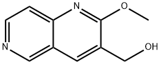 (2-甲氧基-1,6-萘啶-3-基)甲醇 结构式
