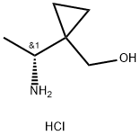 (R)-(1-(1-氨乙基)环丙基)甲醇盐酸盐 结构式