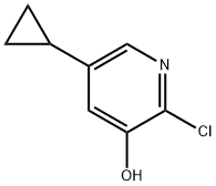 2-chloro-5-cyclopropylpyridin-3-ol 结构式