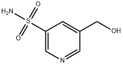 5-(羟甲基)吡啶-3-磺酰胺 结构式