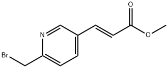(E)-3-(6-(溴甲基)吡啶-3-基)丙烯酸甲酯 结构式