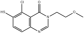 5-氯-6-巯基-3-(2-甲氧基乙基)喹唑啉-4(3H)-酮 结构式