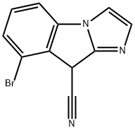 8-溴-9H-咪唑并[1,2-A]吲哚-9-腈 结构式