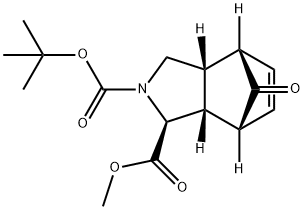 2-(叔丁基)1-甲基(1S,3AS,4S,7R,7AR)-8-氧代-1,3,3A,4,7,7A-六氢-2H-4,7-甲氧吲哚-1,2-二羧酸酯 结构式