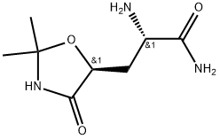 (S)-2-氨基-3-((S)-2,2-二甲基-4-氧代噁唑烷-5-基)丙酰胺 结构式