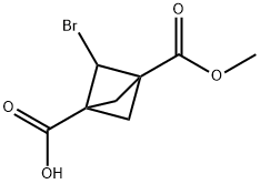 2-溴-3-(甲氧羰基)双环[1.1.1]戊烷-1-羧酸 结构式