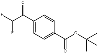 4-(2,2-二氟乙酰基)苯甲酸叔丁酯 结构式
