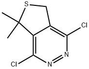 1,4-二氯-5,5-二甲基-5,7-二氢噻吩并[3,4-D]哒嗪 结构式