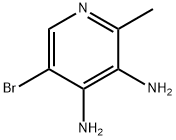 5-溴-2-甲基吡啶-3,4-二胺 结构式