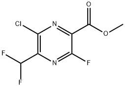 6-氯-5-(二氟甲基)-3-氟吡嗪-2-羧酸甲酯 结构式