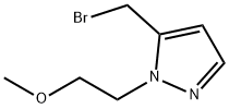 5-(溴甲基)-1-(2-甲氧基乙基)-1H吡唑 结构式