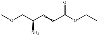 (R)-4-氨基-5-甲氧基戊-2-烯酸乙酯 结构式